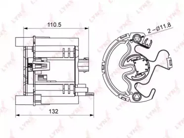 LF-248M LYNXauto Топливный фильтр