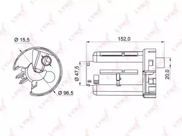 LF-365M LYNXauto Топливный фильтр