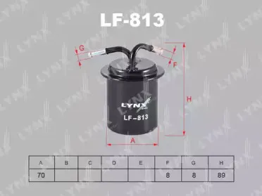 LF-813 LYNXauto Топливный фильтр