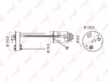 LF-950M LYNXauto Топливный фильтр