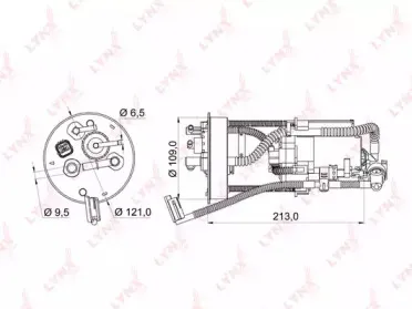 LF-955M LYNXauto Топливный фильтр