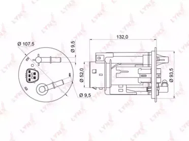 LF-956M LYNXauto Топливный фильтр