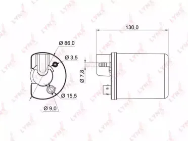 LF-962M LYNXauto Топливный фильтр