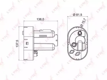 LF-963M LYNXauto Топливный фильтр