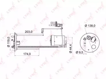 LF-969M LYNXauto Топливный фильтр