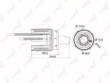 LF-974M LYNXauto Топливный фильтр