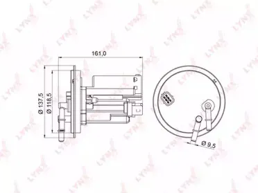 LF-977M LYNXauto Топливный фильтр