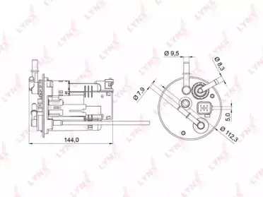 LF-980M LYNXauto Топливный фильтр