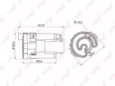 LF-991M LYNXauto Топливный фильтр