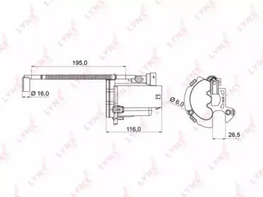 LF-992M LYNXauto Топливный фильтр