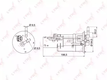 LF-996M LYNXauto Топливный фильтр