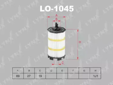 LO-1045 LYNXauto Масляный фильтр