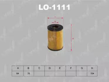 LO-1111 LYNXauto Масляный фильтр