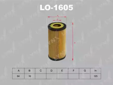LO-1605 LYNXauto Масляный фильтр