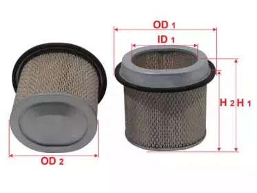 A-1016 SAKURA Automotive Воздушный фильтр