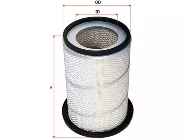 A1019 SAKURA Automotive Воздушный фильтр