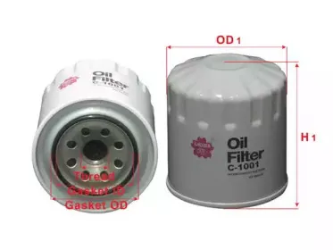 C1001 SAKURA Automotive Масляный фильтр