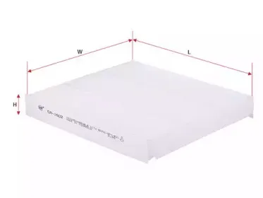 CA1602 SAKURA Automotive Фильтр, воздух во внутренном пространстве