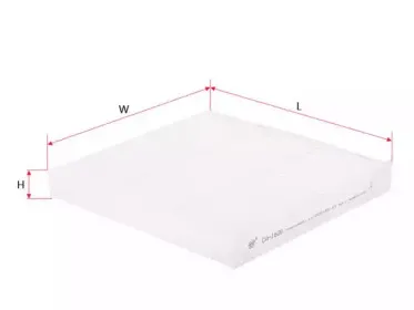 CA-1606 SAKURA Automotive Фильтр, воздух во внутренном пространстве