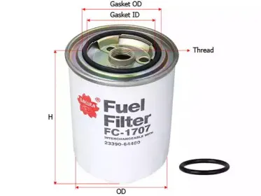 FC-1707 SAKURA Automotive Топливный фильтр