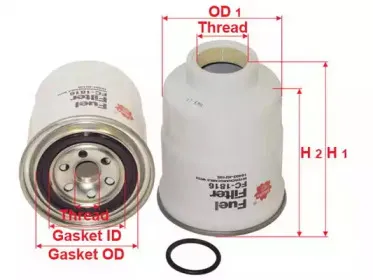 FC1816 SAKURA Automotive Топливный фильтр