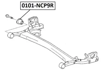 0101-NCP9R ASVA Подвеска, рычаг независимой подвески колеса