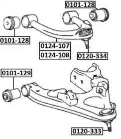 0120-334 ASVA Несущий / направляющий шарнир