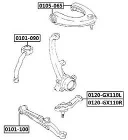 0120-GX110L ASVA Несущий / направляющий шарнир
