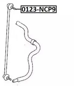 0123-NCP9 ASVA Тяга / стойка, стабилизатор