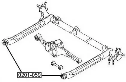 0201-059 ASVA Подвеска, рычаг независимой подвески колеса