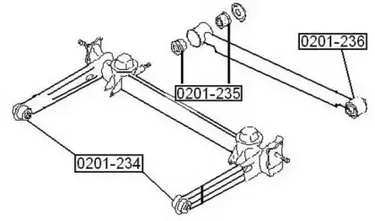 0201-234 ASVA Подвеска, рычаг независимой подвески колеса
