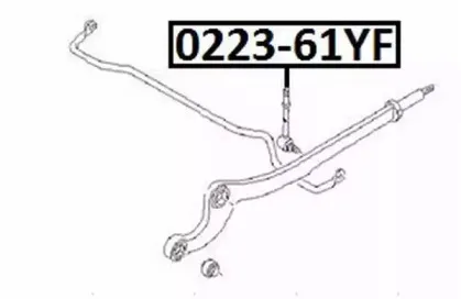0223-61YF ASVA Тяга / стойка, стабилизатор