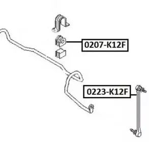 0223-K12F ASVA Тяга / стойка, стабилизатор