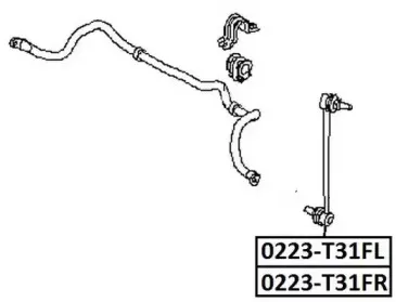 0223-T31FL ASVA Тяга / стойка, стабилизатор