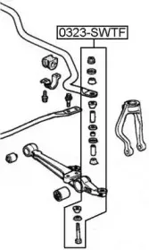 0323-STWF ASVA Тяга / стойка, стабилизатор