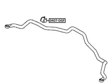 0407DGF ASVA Втулка, стабилизатор