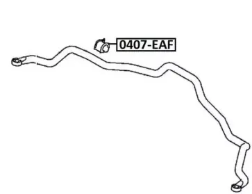 0407EAF ASVA Втулка, стабилизатор