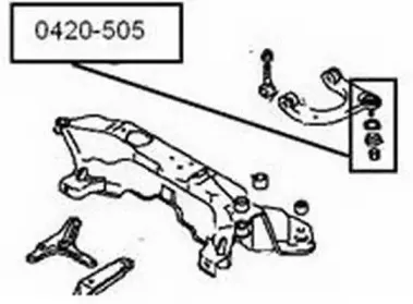 0420-505 ASVA Несущий / направляющий шарнир