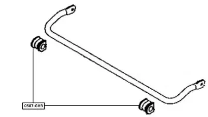 0507GHR ASVA Втулка, стабилизатор