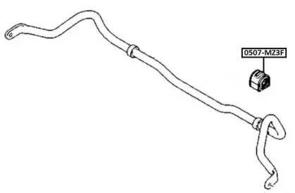 0507MZ3F ASVA Втулка, стабилизатор