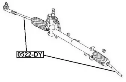 0522-DY ASVA Осевой шарнир, рулевая тяга