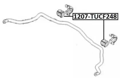 1207TUCF248 ASVA Втулка, стабилизатор