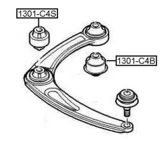 1301-C4S ASVA Подвеска, рычаг независимой подвески колеса
