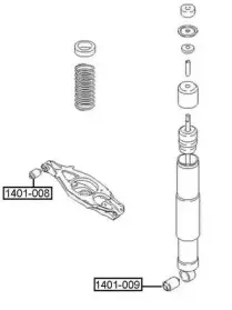 1401-009 ASVA Подвеска, рычаг независимой подвески колеса