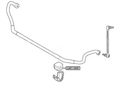1907E90F ASVA Втулка, стабилизатор