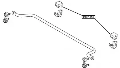 1907X5R ASVA Втулка, стабилизатор