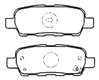 AKD-2466 ASVA Комплект тормозных колодок, дисковый тормоз