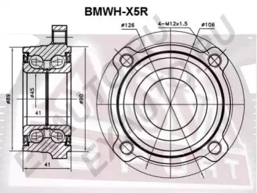 BMWH-X5R ASVA Ступица колеса