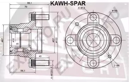 KAWH-SPAR ASVA Ступица колеса