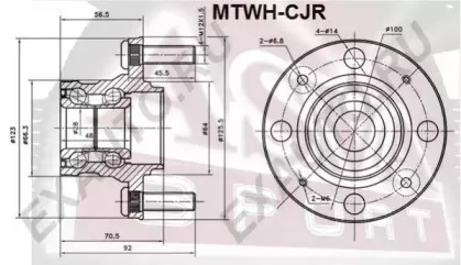 MTWH-CJR ASVA Ступица колеса